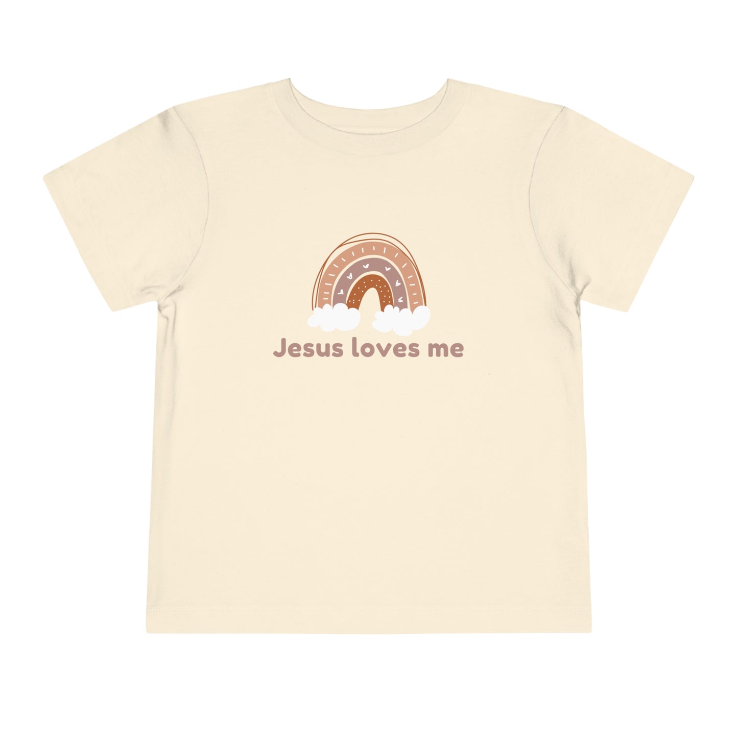 Jesus Loves Me Boho Toddler Short Sleeve Tee, Christian