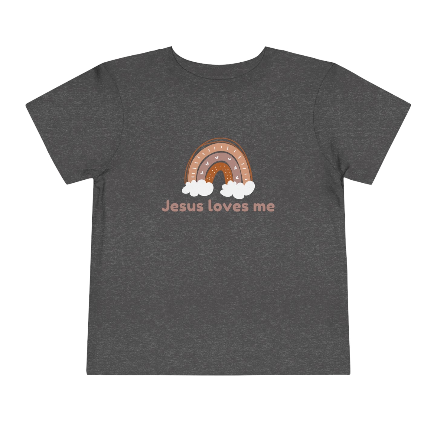 Jesus Loves Me Boho Toddler Short Sleeve Tee, Christian