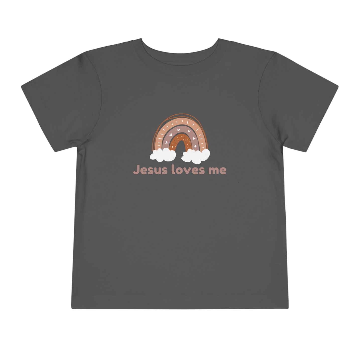 Jesus Loves Me Boho Toddler Short Sleeve Tee, Christian