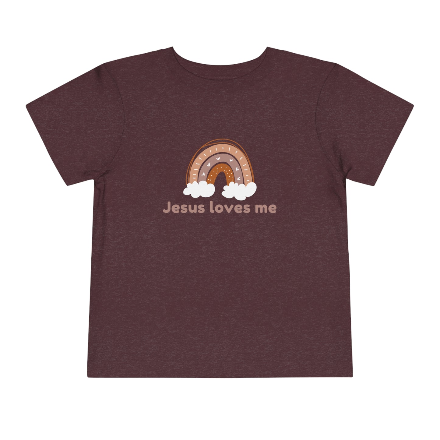 Jesus Loves Me Boho Toddler Short Sleeve Tee, Christian