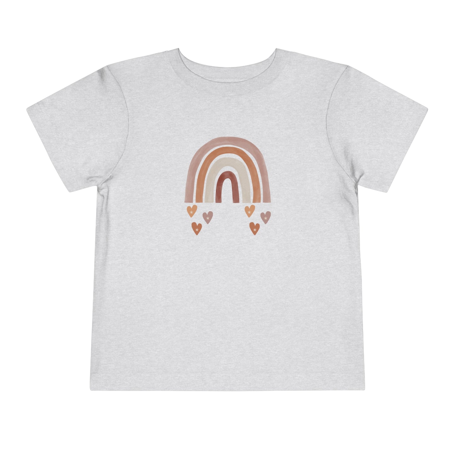 Heartfelt Rainbow Toddler Short Sleeve Tee