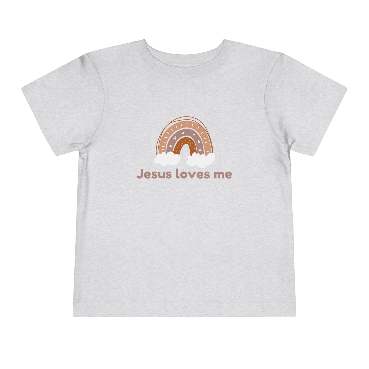 Jesus Loves Me Boho Toddler Short Sleeve Tee, Christian