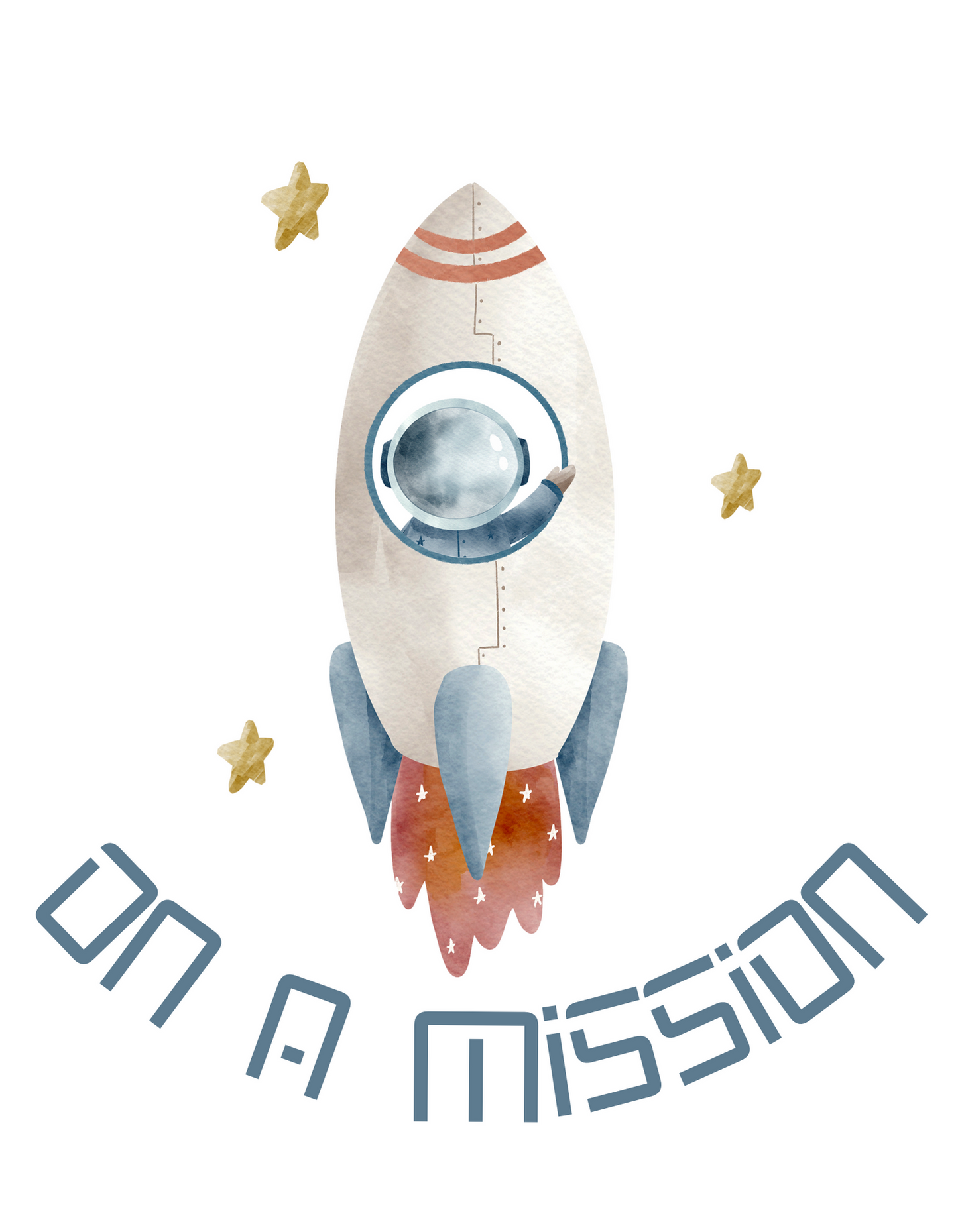 On a Mission Rocket Toddler Short Sleeve Tee