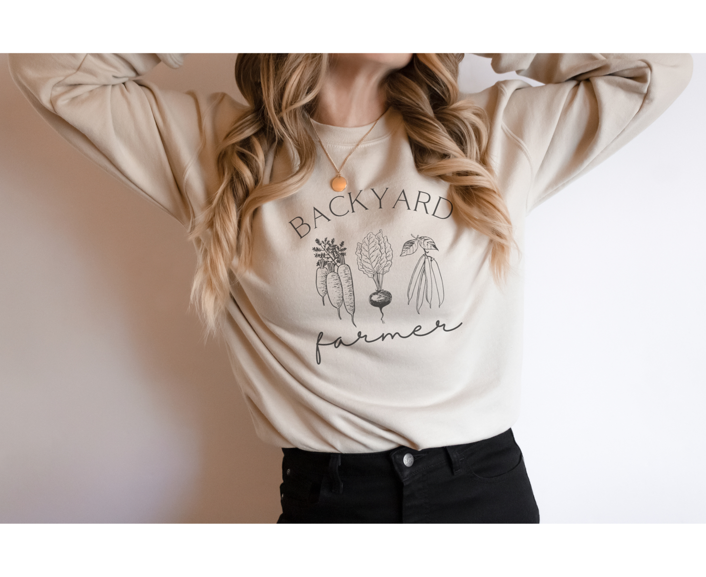 "Backyard Farmer" Unisex Sweatshirts, Homesteading, Gardening, Farming