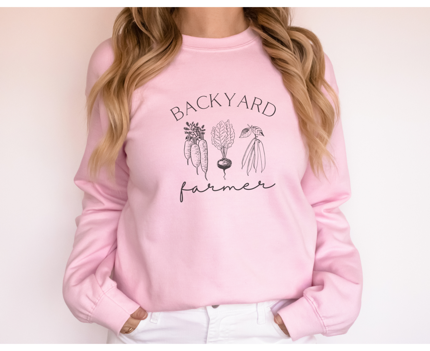 "Backyard Farmer" Unisex Sweatshirts, Homesteading, Gardening, Farming