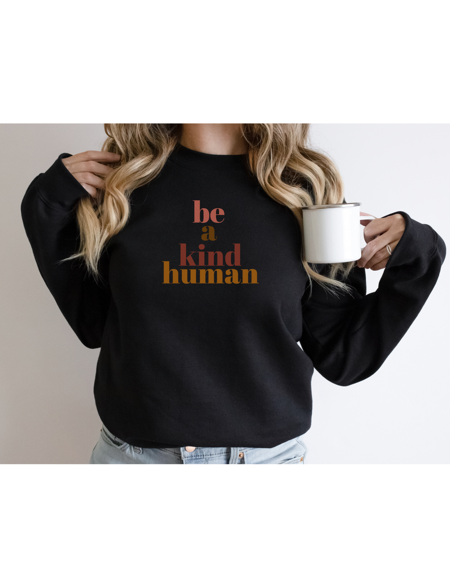 Be a Kind Human Cozy Sweatshirt