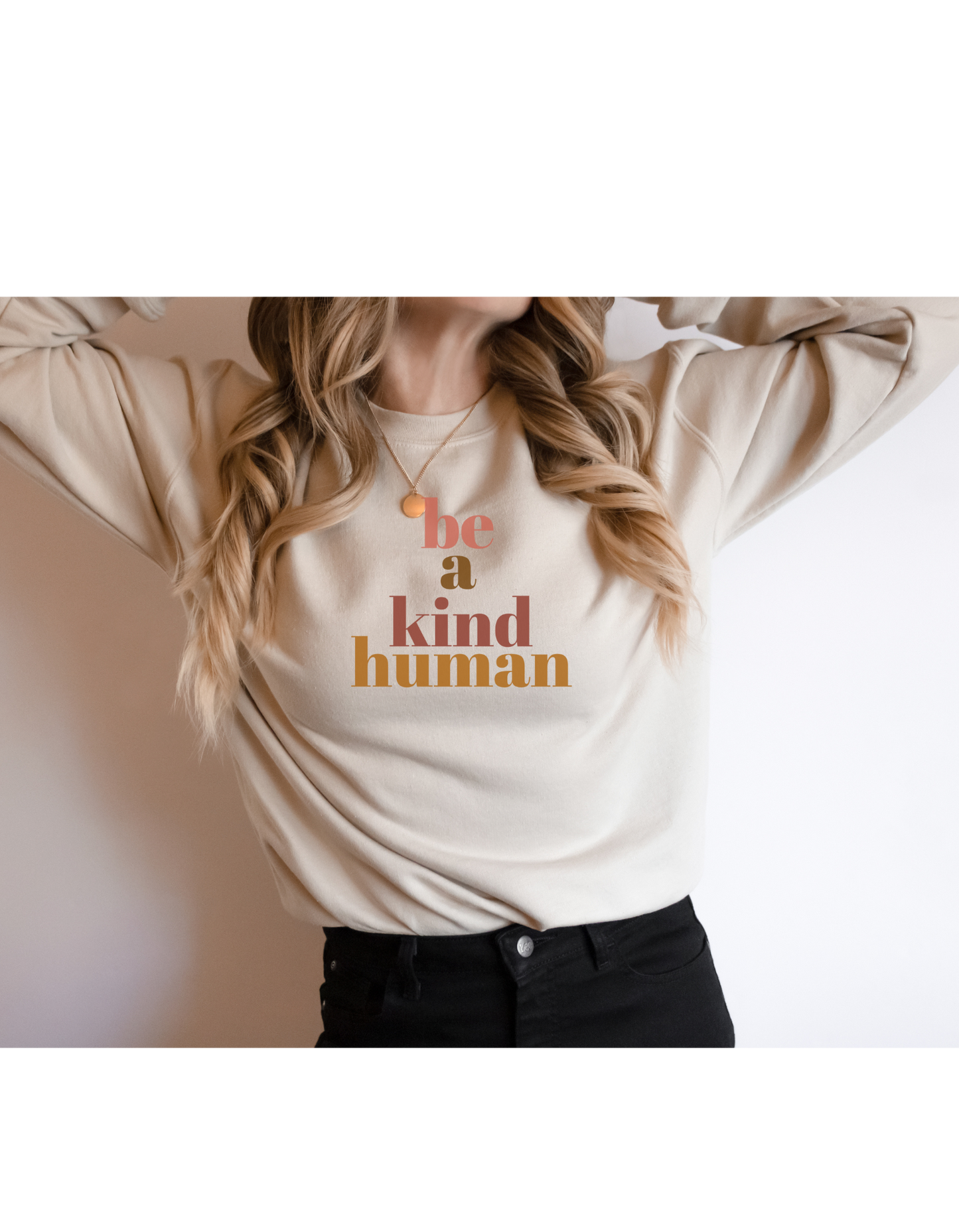 Be a Kind Human Cozy Sweatshirt