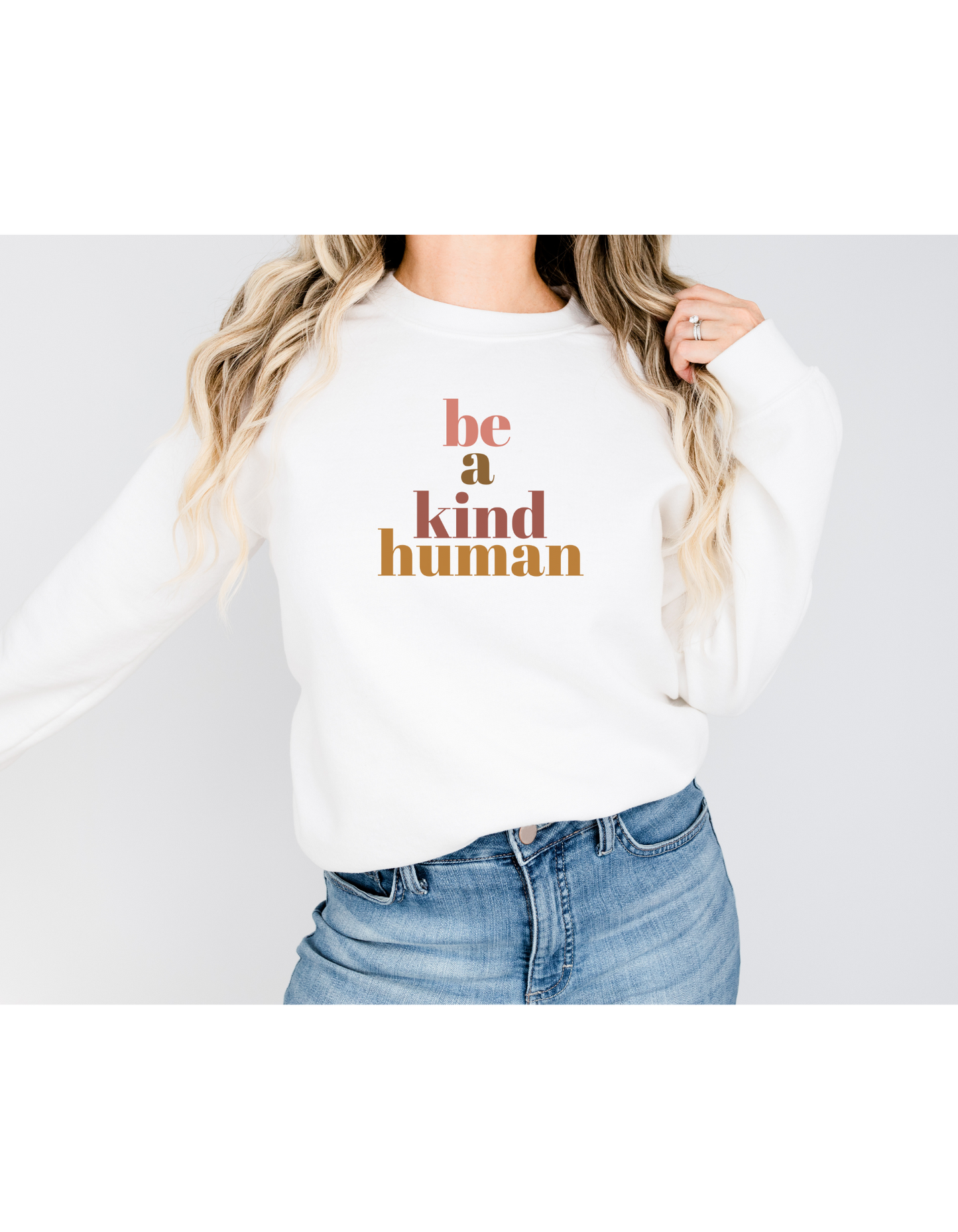 Be a Kind Human Cozy Sweatshirt