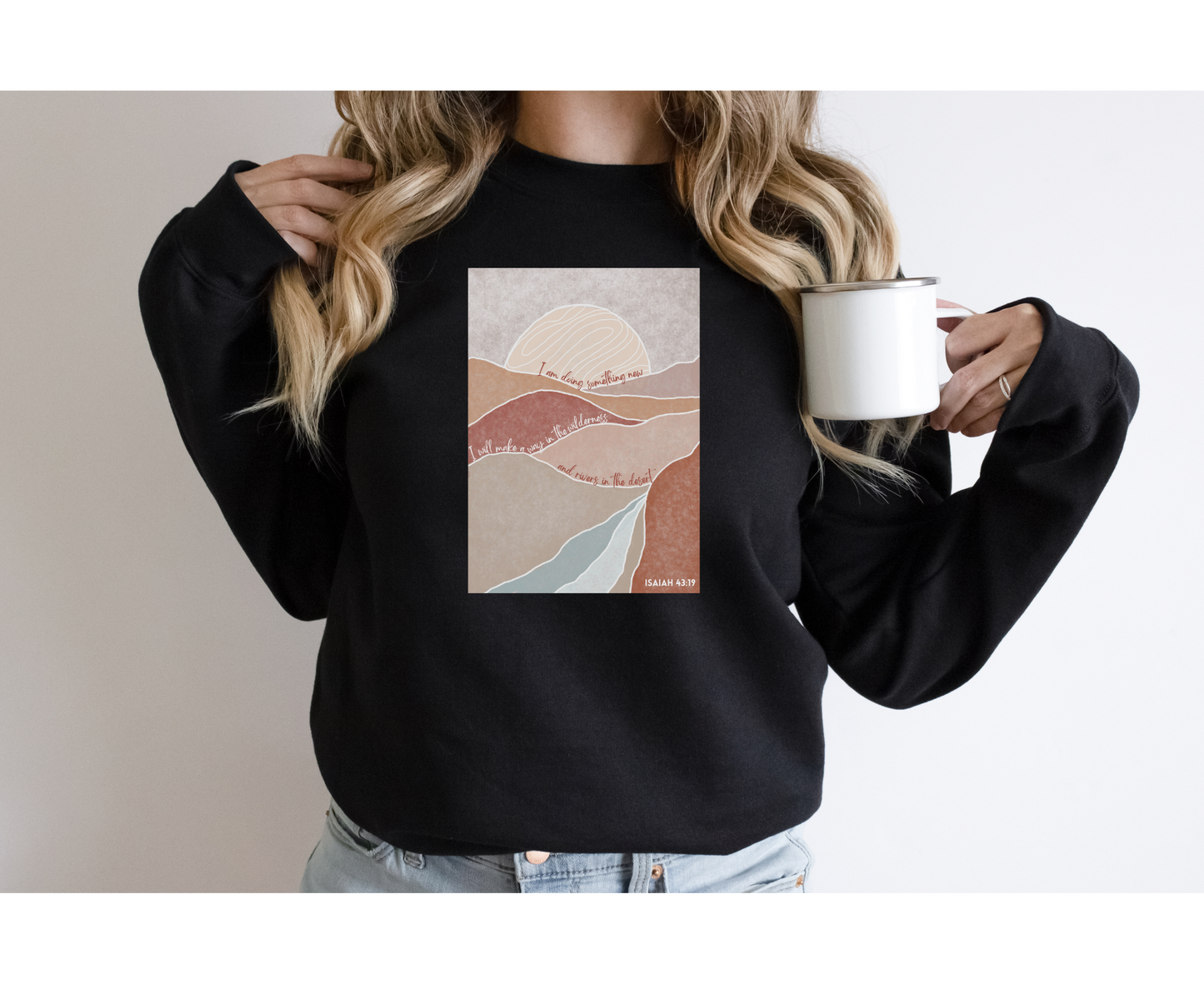 Isaiah 43:19 "I will do a new thing..." Boho Christian Sweatshirt,