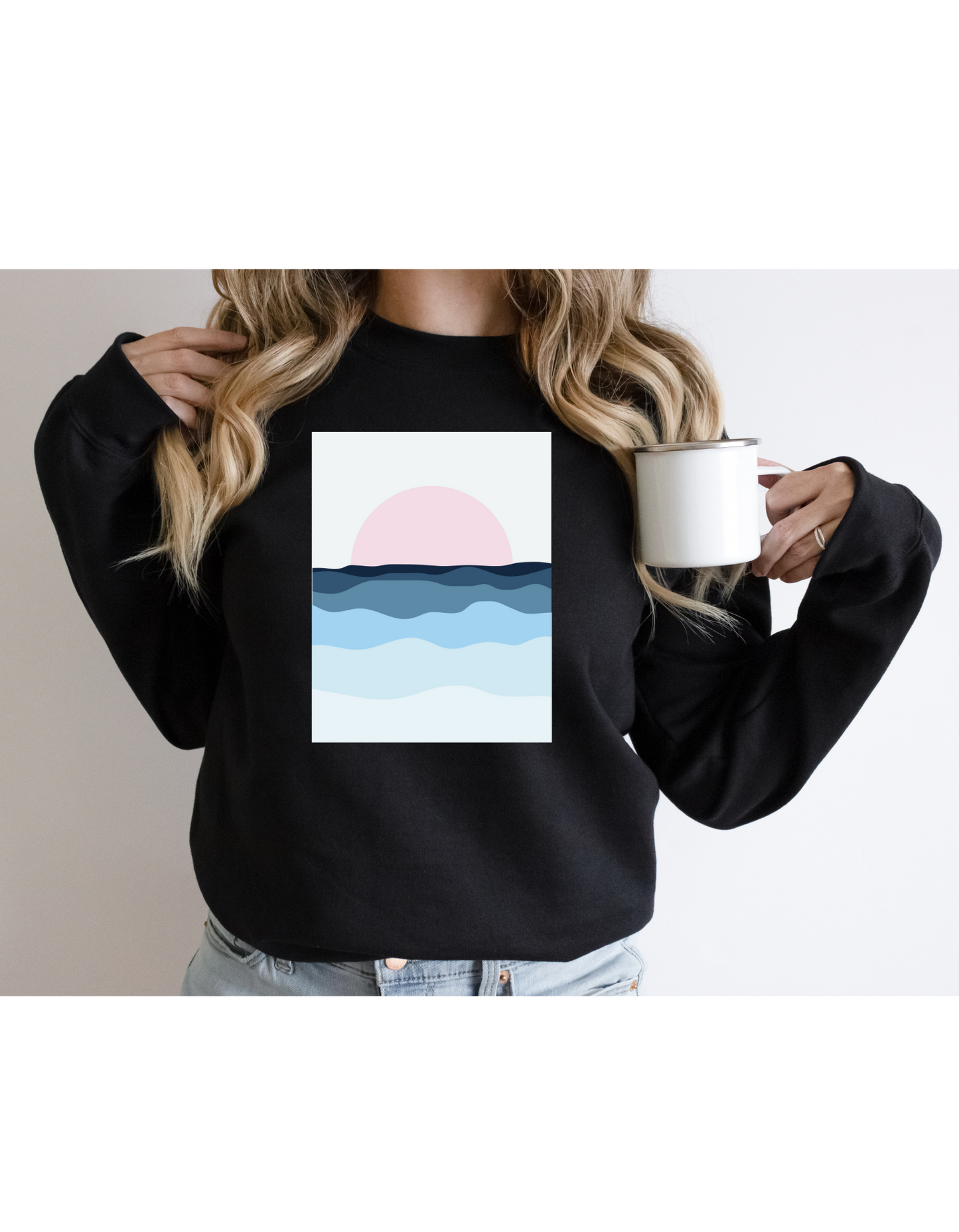 Boho Pastel Sunset Cozy Sweatshirt