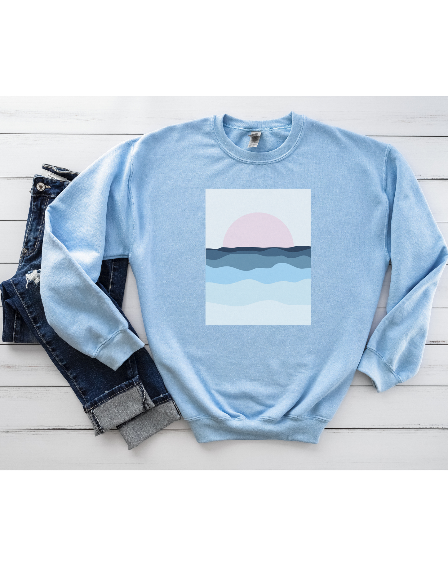 Boho Pastel Sunset Cozy Sweatshirt