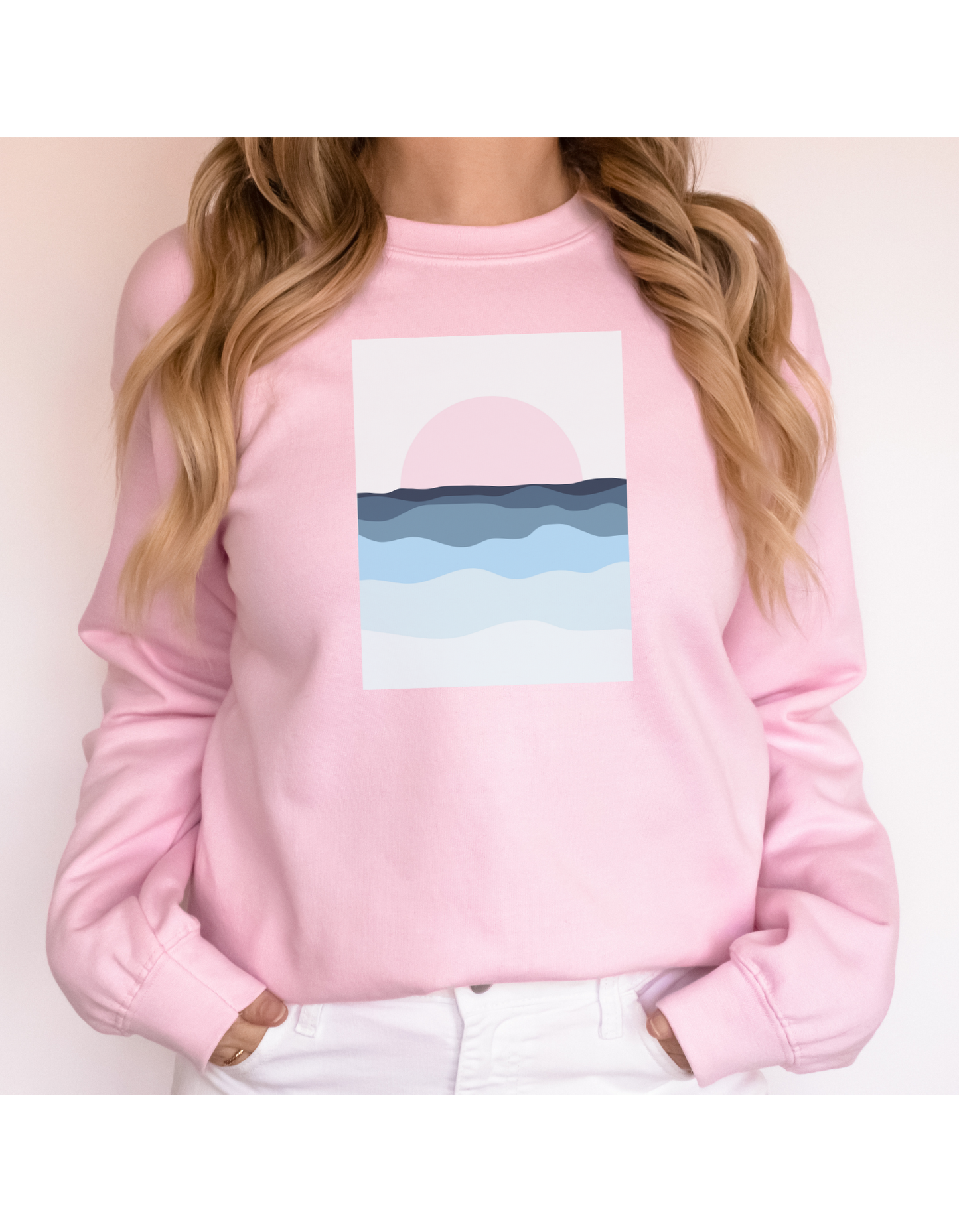 Boho Pastel Sunset Cozy Sweatshirt