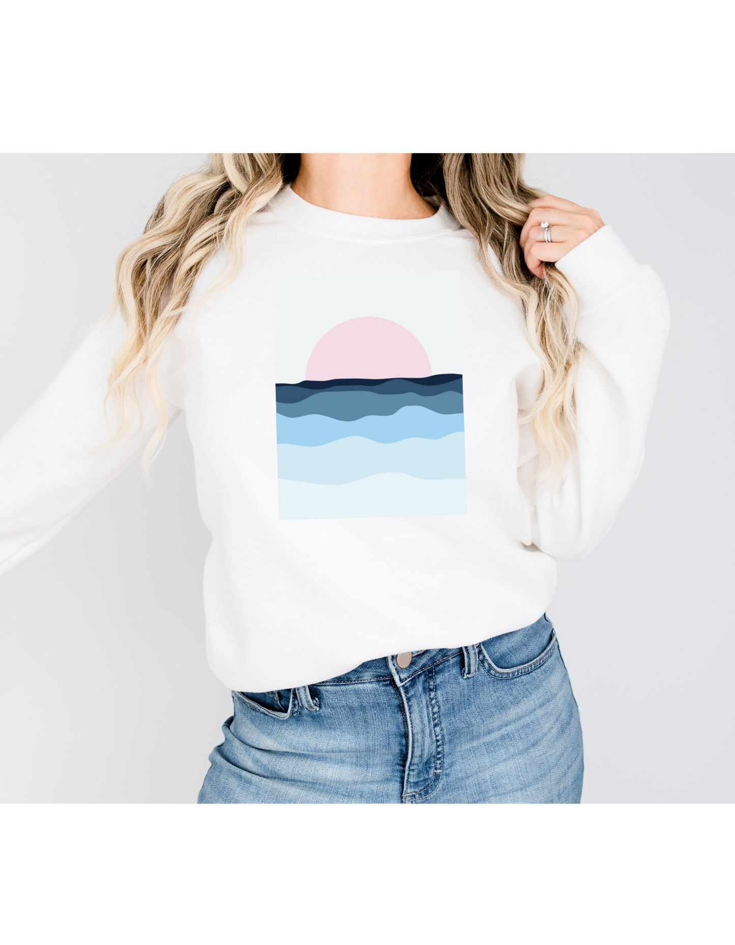 Boho Pastel Sunset Cozy Sweatshirt