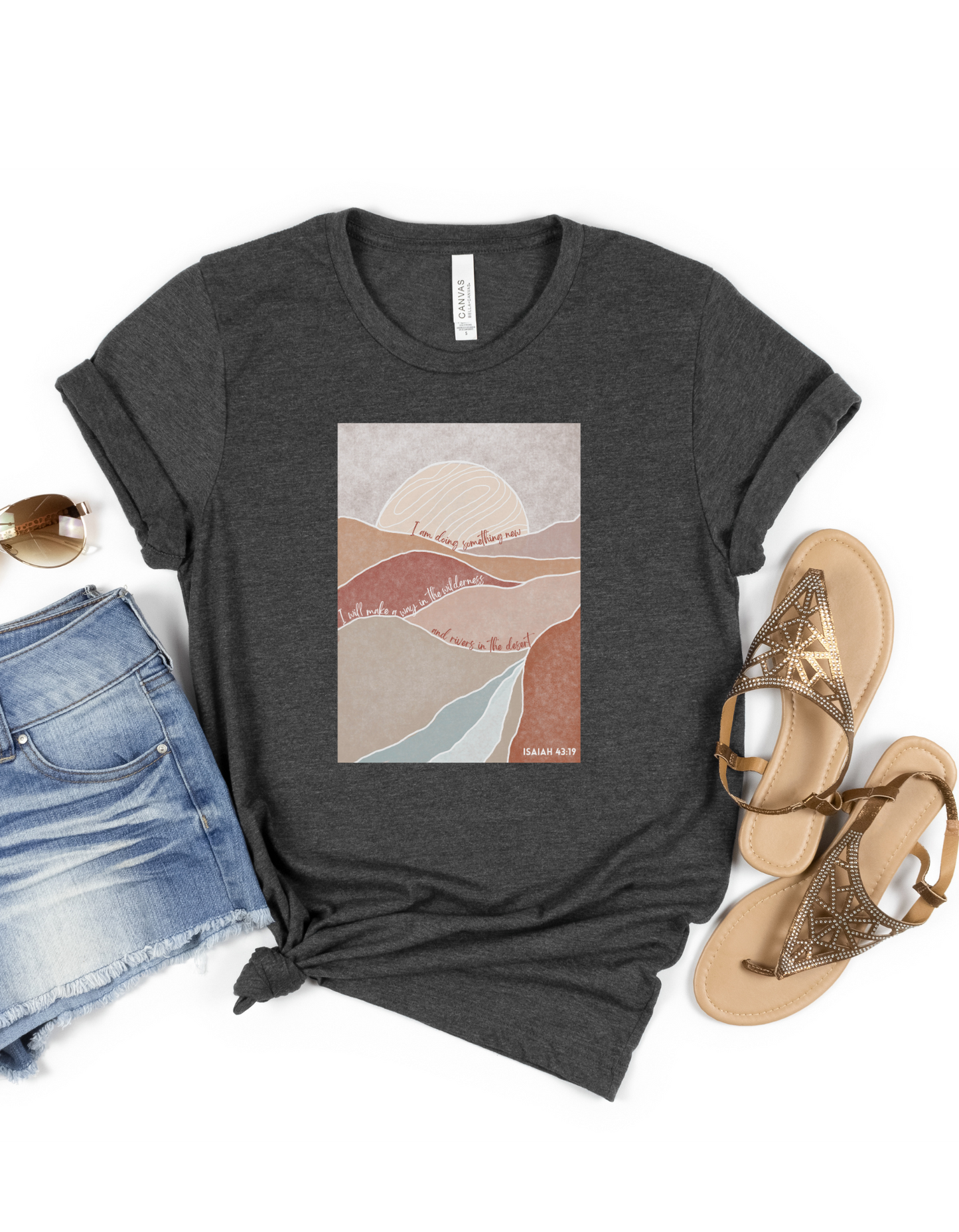 Isaiah 43:19 "I will do a new thing..." Boho Christian Unisex t-shirt