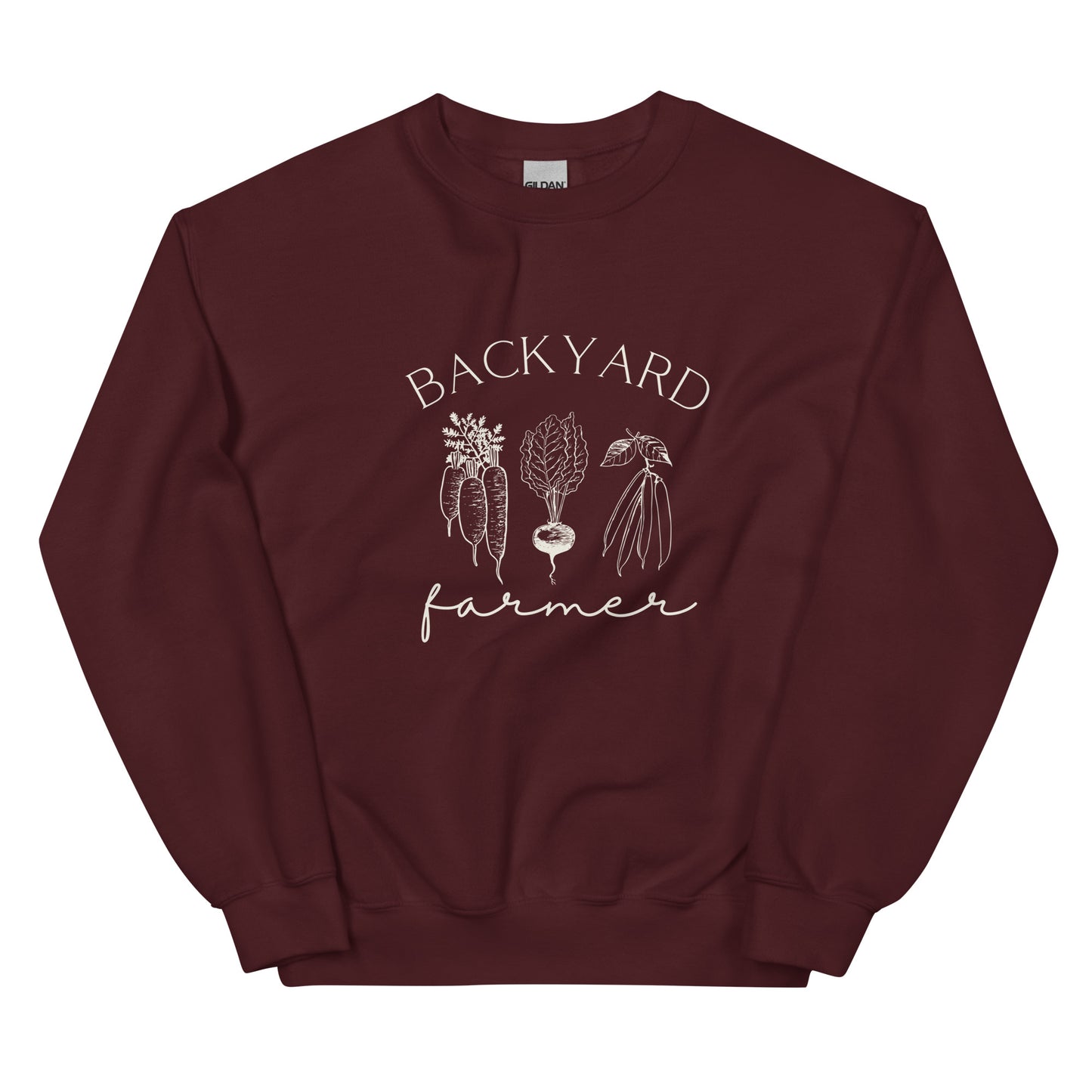 "Backyard Farmer" Unisex Sweatshirts, Homesteading, Gardening, Farming