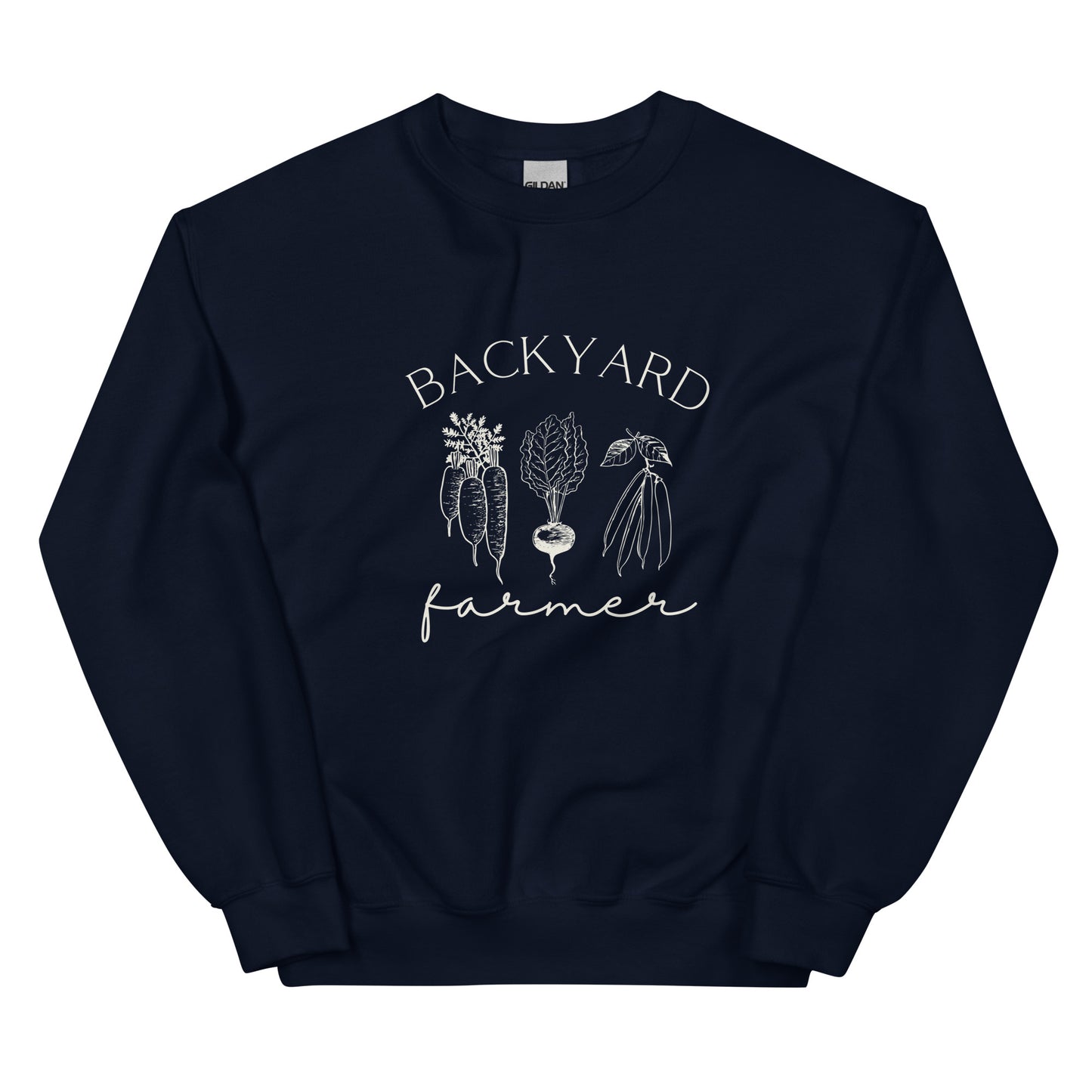 "Backyard Farmer" Unisex Sweatshirts, Homesteading, Gardening, Farming