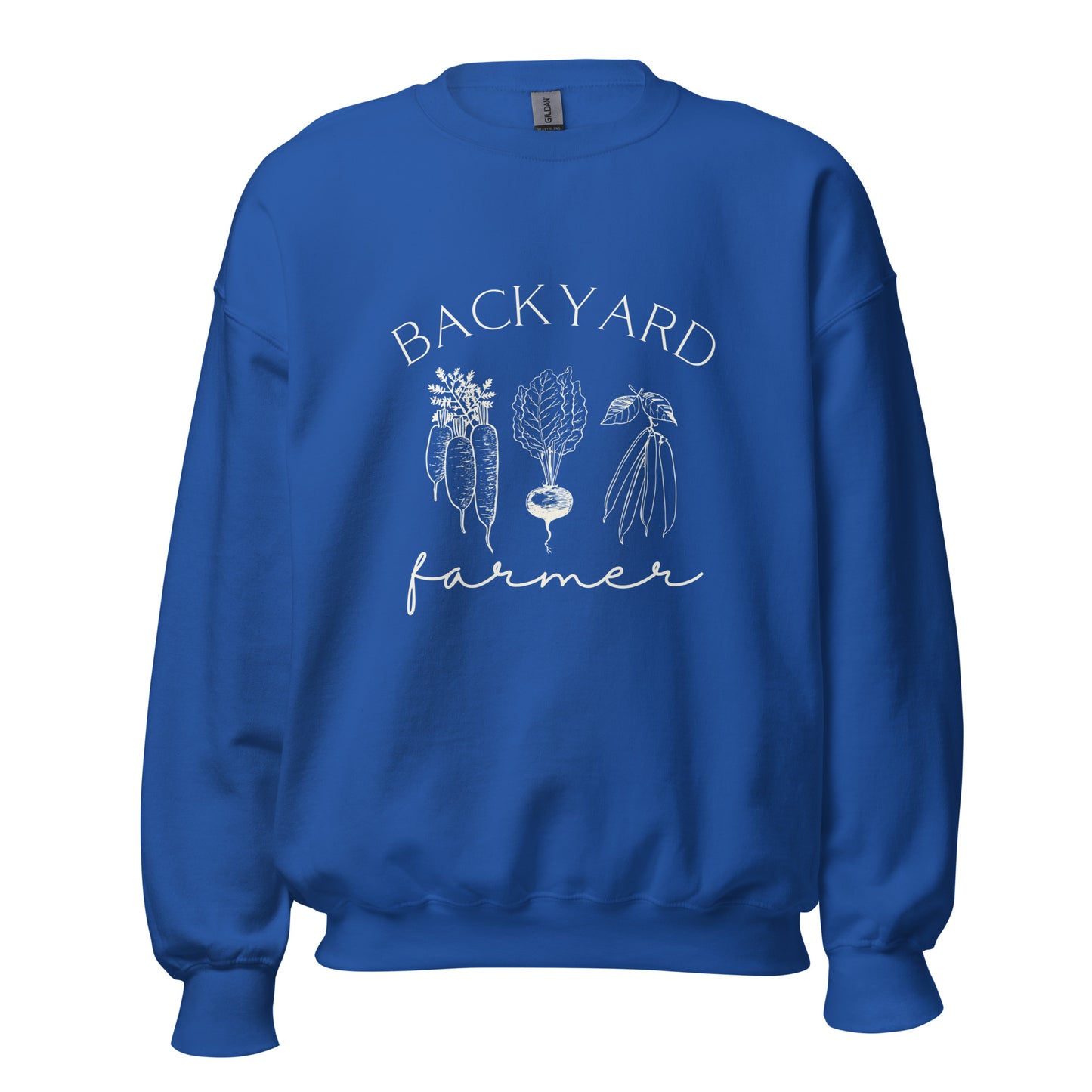 "Backyard Farmer" Unisex Sweatshirts, Homesteading, Gardening, Farming