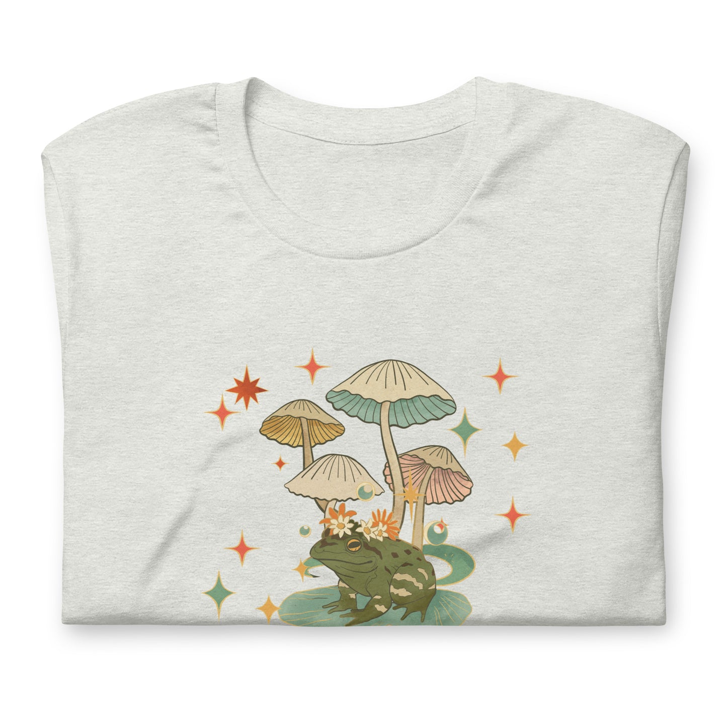 Retro Mushroom and Frog T-shirt, Autumn