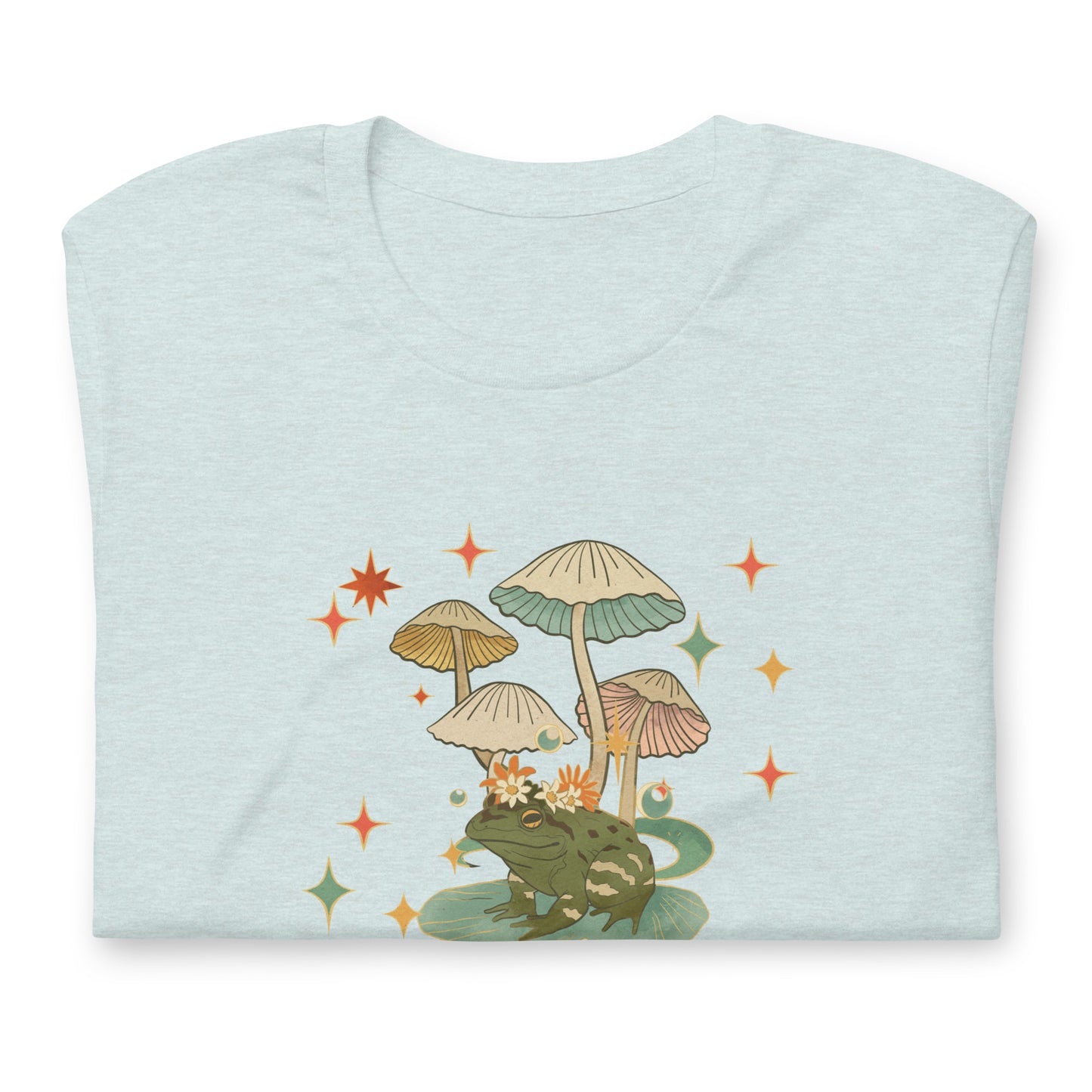 Retro Mushroom and Frog T-shirt, Autumn