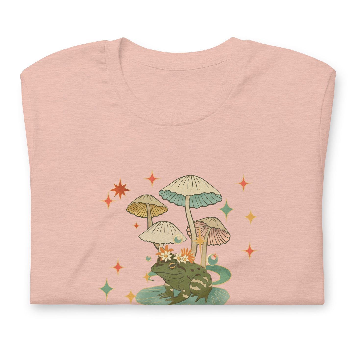 Retro Mushroom and Frog T-shirt, Autumn