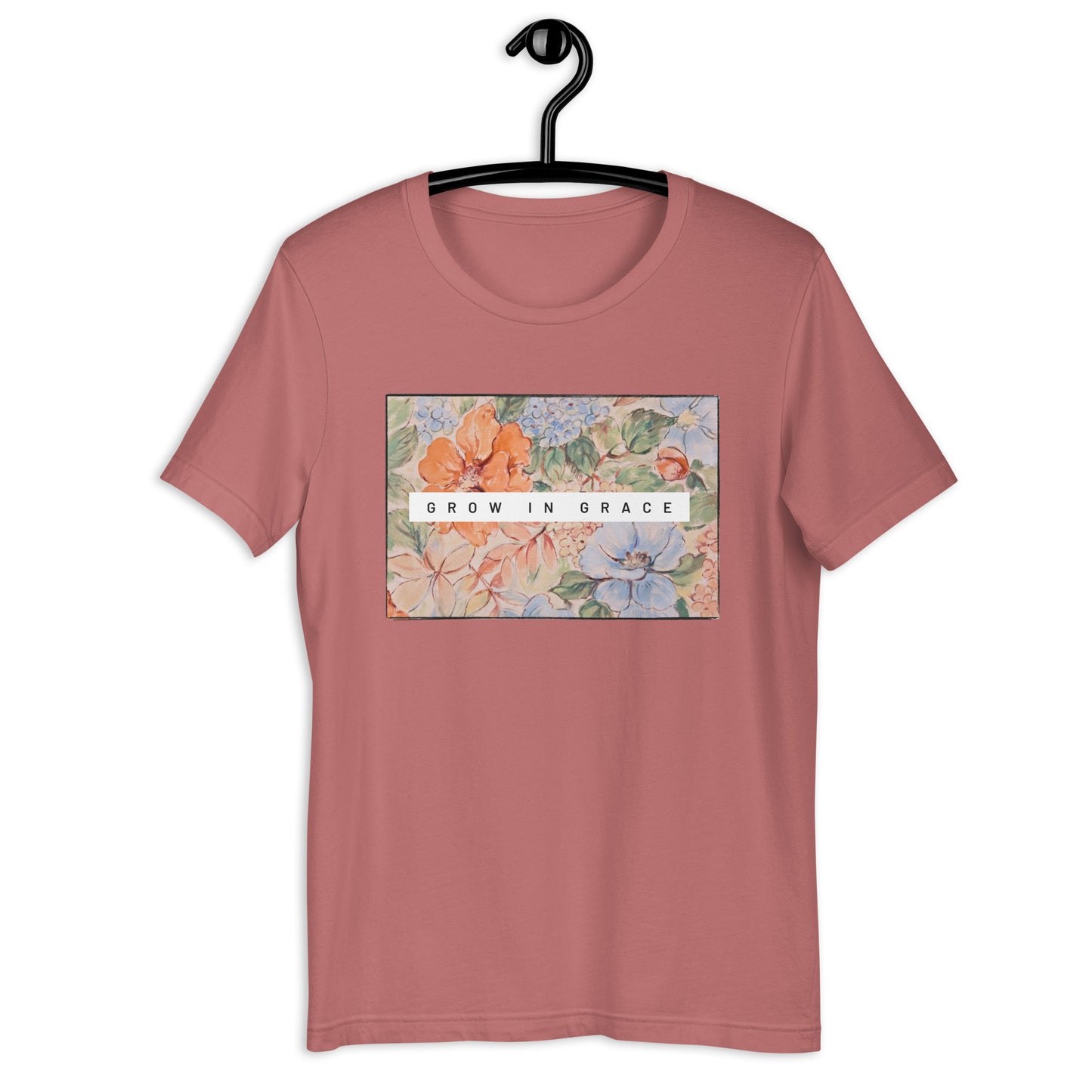 Grow in Grace Floral T-shirt