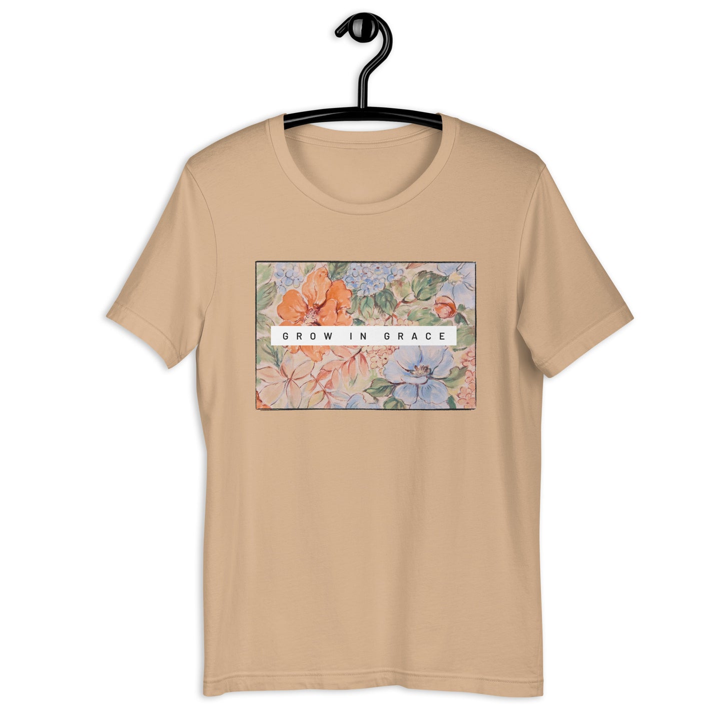 Grow in Grace Floral T-shirt