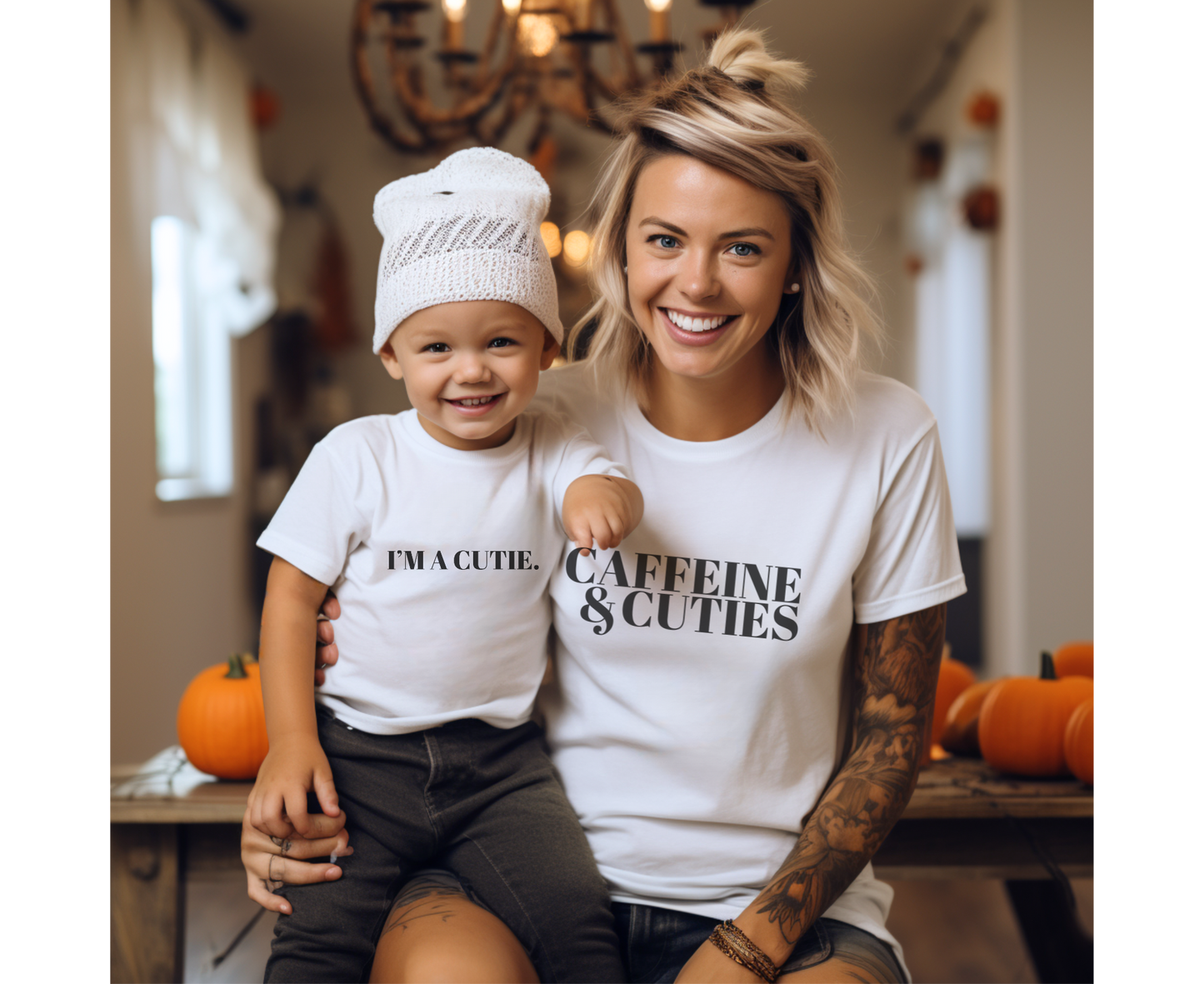 Caffeine & Cuties Cotton T-shirts and Onsies , Mommy and Me, Toddler, Boho